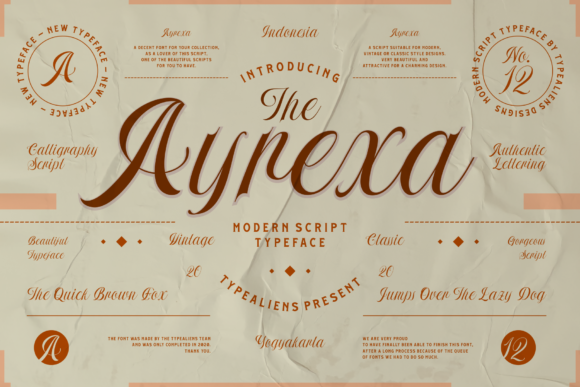 Ayrexa: The Sophisticated Script Font for Elevated Brand Identity