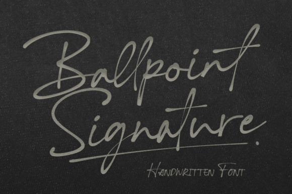 Ballpoint Signature: A Premium Script Font for Campaign Design