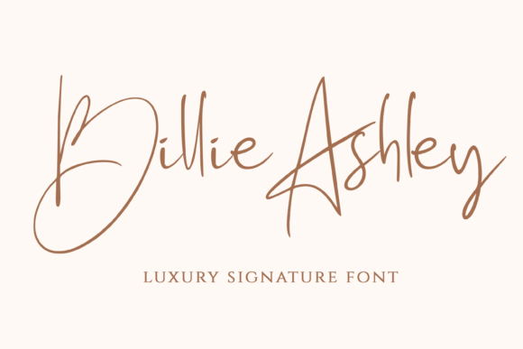 Billie Ashley: The Handwritten Font for Authentic Branding