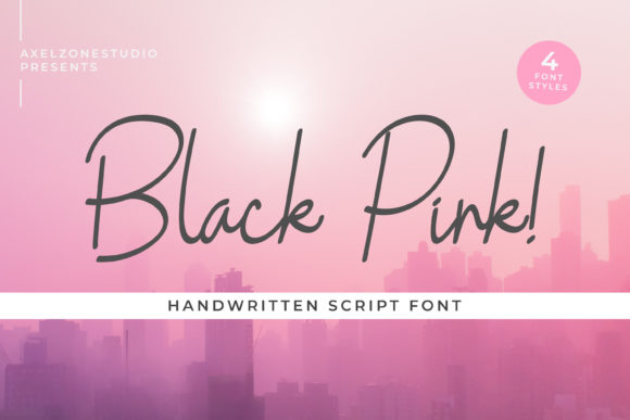 Black Pink: A Timeless Script Font for Polished Brand Identity