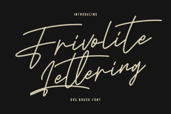 Frivolite Lettering: A Hand-Brushed Typeface Review for Brand Identity