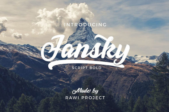Jansky: A Handwritten Font for Modern Editorial Design
