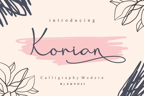 Korian: A Handwritten Typeface for Elegant Editorial Design
