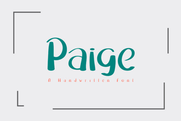 Paige: The Handwritten Typeface for Authentic Social Campaigns