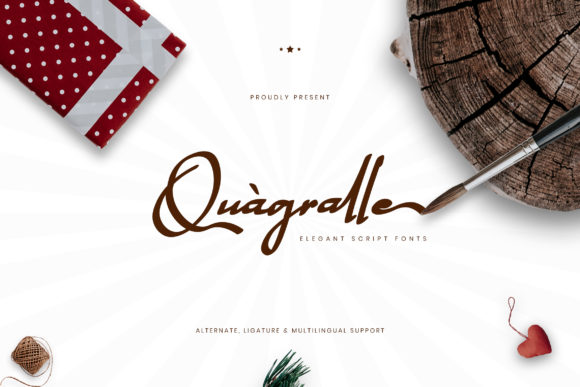 Quagralle: The Elegant Script Typeface for Polished Brand Identity
