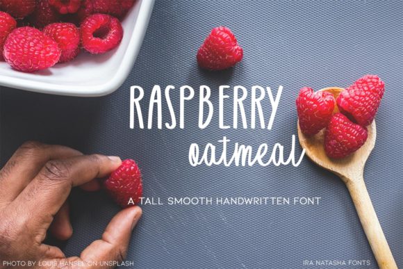 Raspberry Oatmeal: A Relaxed Script Font for Branding