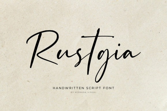Rustgia Typeface Review: A Delicate Handwritten Font for Elegant Branding