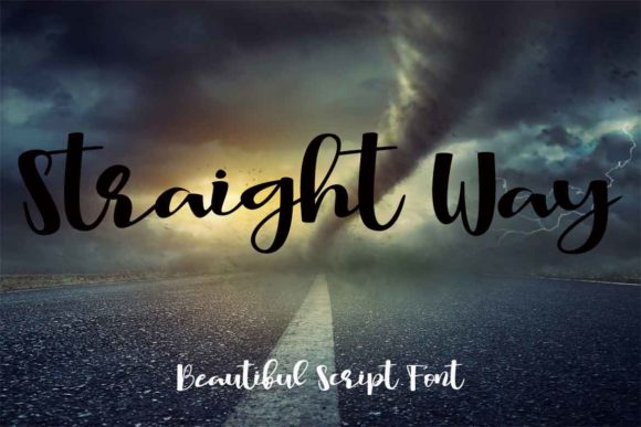 Straight Way: The Handwritten Typeface for Editorial Design