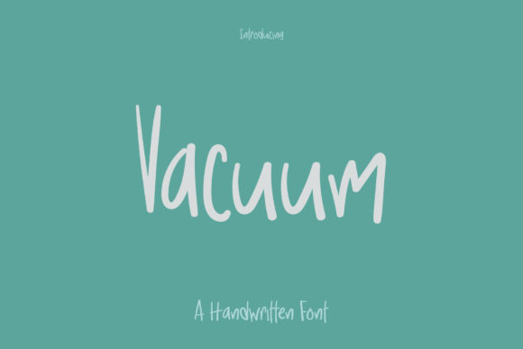 Vacuum: A Handwritten Typeface for Editorial Clarity