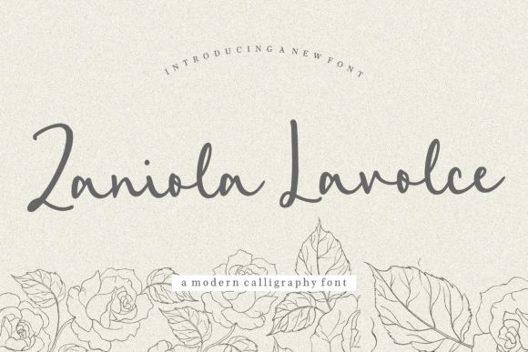 Zaniola Lavolce: A Modern Handwritten Typeface for Crafters and Makers